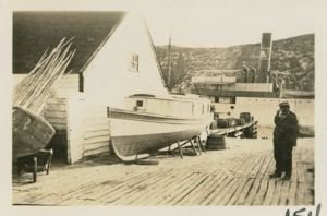Image: Powerboat George Borup on dock